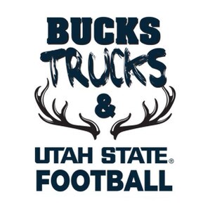 Bucks Trucks and Utah State Football Sticker